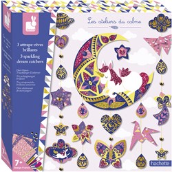 Janod Atelier - Attrape-rêves scintillant kit créatif pour enfants