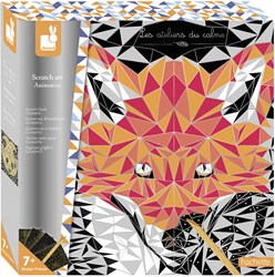 Janod Scratch Art Animetrics - Jouet créatif thème animaux