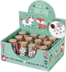 Janod minigummen in flesje vos en eenhoorn - Jolie Papeterie collectie
