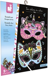 Janod Scratch Art - Masque de fête kit créatif pour enfants