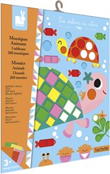 Janod mosaïque animaux kit créatif - jouet mosaïque animaux pour enfants