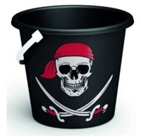 Adriatic seau jouet de plage pirate Ø18cm sable