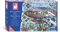 Janod peinture - Coffret peinture magique océan loisirs créatifs enfants