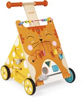 Janod houten loopwagen kat - activiteiten duwwagen voor peuters-3