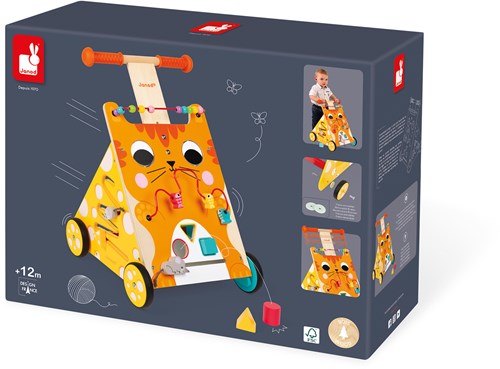 Janod Chariot de marche activités chat