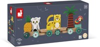 Janod Tropik - Houten Trekfiguur Trein Tropen Express - Educatief Speelgoed-2