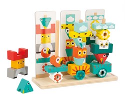 Janod Tropik - Houten Totem Stapelspel Educatief Jungle Spel