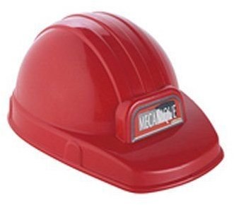 Ecoiffier casque de chantier jouet rouge - Mecanics casque enfant-2