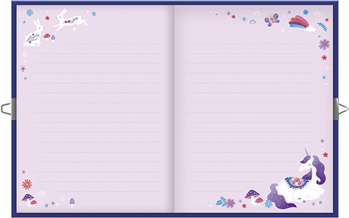Janod dagboek unicorn - geheim notitieboek met slot en sleutels-3