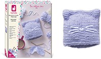 Janod kit tricot jouet - Bonnet chat créatif DIY à tricoter-3