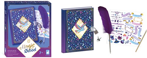 Janod Atelier - Magic school - Toverboek dagboek met slot en pen-2