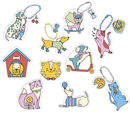 Janod coffret créatif - Plastique fou chats et chiens kit DIY-2