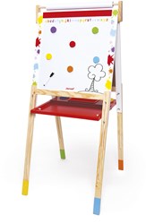 Janod schoolbord - verstelbaar krijtbord en whiteboard Splash