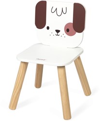 Janod kinderstoel hond - houten kindermeubel voor peuters