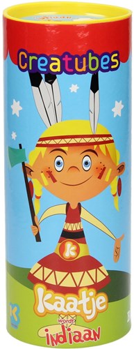 Creatubes kit indien avec coiffe coloriages et plumes