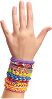 Creafun loomband knutselset 2500 stuks kleurrijke elastiekjes-3