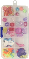 Loom accessoires kit loombandjes 55 stuks kralen hangers