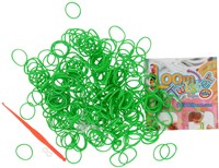 Loombands geur groen 300 stuks met haaktool en S-clips creatief speelgoed-2