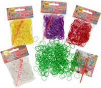 Loombands geur groen 300 stuks met haaktool en S-clips creatief speelgoed-3