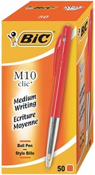 BIC 50 Bic M10 pen in doos rood