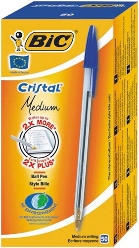 BIC 50 Bic Cristal in doos blauw