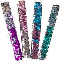 Bracelet à paillettes slap bracelet accessoire sirène pour enfants