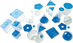 Eduplay figures géométriques bleues petites - jouet transparent