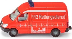 SIKU Ambulance speelgoedauto rood - ziekenwagen voor kinderen