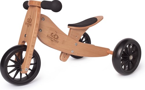 Kinderfeets 2-in-1 houten loopfiets & driewieler vanaf 1 jaar Tiny Tot - Bamboe-2
