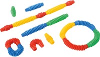 Eduplay flexibele bouwpijpen speelgoedset 80-delig multicolor-2