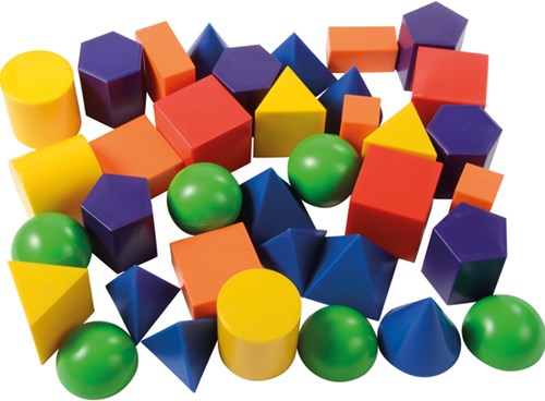 Eduplay geometrische vormen speelgoed set - kleurrijk - 36 stuks-3