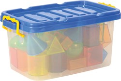 Eduplay formes géométriques transparentes jouet set - 36 pièces