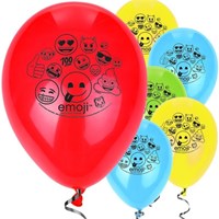 Haza ballonnen emoji 30cm 8 stuks feestdecoratie helium-3