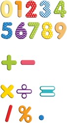 Eduplay magnetische cijfers educatief speelgoed in opbergdoos 90 stuks