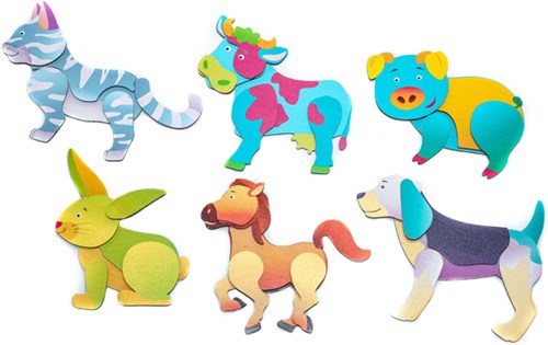 Eduplay jouet magnétique puzzle animaux de la ferme - jeu éducatif-2