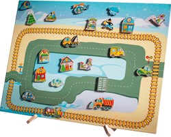 Eduplay magnetisch speelgoed Mega Magnetic Board Winter - educatief winterlandschap