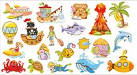 Eduplay magneetfiguren zee - houten speelgoed voor magneetbord