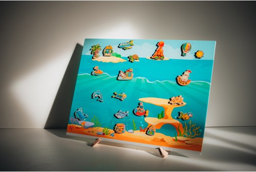 Eduplay magneetfiguren zee - houten speelgoed voor magneetbord-3
