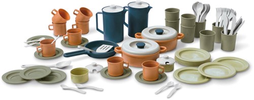 Eduplay Green Eco koffieservies en dinerset 79-delig speelgoed