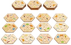 Eduplay jouet éducatif Hexagon nature carton multicolore