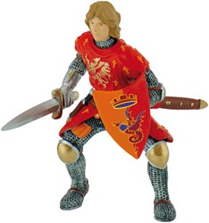 Eduplay speelfiguur prins met zwaard rood - fantasierijk speelgoed