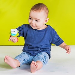 Bright Starts baby armband rammelaar - multicolor - met bijtring