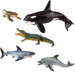 Eduplay figurines de jeu mer - figurines en carton 5 pièces