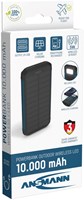 Ansmann powerbank outdoor zonnepaneel led-lamp 10000mAh zwart USB