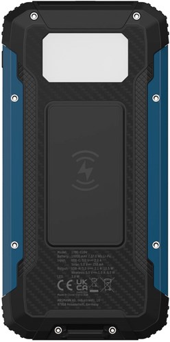 Ansmann powerbank outdoor zonnepaneel led-lamp 10000mAh zwart USB-3