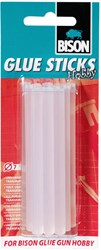 Bison lijmpatronen hobby transparant 7 mm 12 stuks hot melt sticks