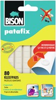 Bison kleefpads patafix wit 80 stuks - herbruikbare lijm