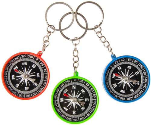 Sleutelhanger Kompas Kleur