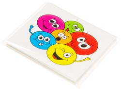 Tatouages visages tatouages temporaires enfants 12 pièces emoji papier