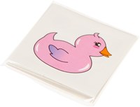 Tatouages canetons colorés temporaires fête enfants 12 pièces